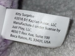 Just Play 2016 Kitty Surprise 13″ Purple Plush Cat With 1 Kitten