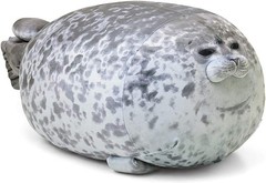 Chubby Blob Seal Pillow,Stuffed Cotton Plush Animal Toy Cute Ocean Small(13 in)