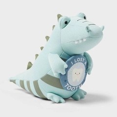 Pillowfort Mint Green Alligator I LOST A TOOTH Kids’ Celebration Milestone Plush