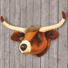 Carstens WMS307 Plush Mini Trophy Head Longhorn 10″H x 12″W x 6″L Free Shipping