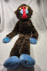 Large Hanging Baboon Plush Stuffed Animal 30″ Big Floppy Soft Monkey Plush