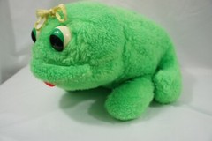 Vintage Large Plush Frog 15″ Dollcraft Industries