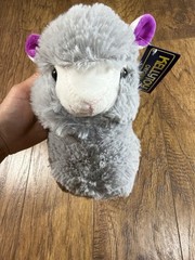 NWT) Kellytoy Original Llama Alpaca Plush Gray Purple