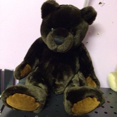 Velvets by Greek Teddy Bear Plush Toy Dark Brown, Super Soft