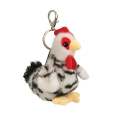 Douglas Toys Plush Stuffed Animal Backpack, Bag Charm, Spotted Chicken, 5″
