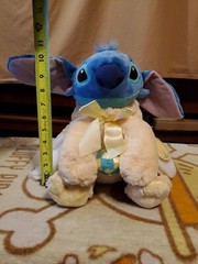 Disney Store Exclusive Approx 12″ Yellow Easter Bunny Stitch & Egg With Tag