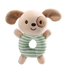 Soft animal plush rattles for newborns 0-24 months.