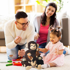 5 in 1 Monkey Stuffed Animal with Babies, Large Huggable Stuffed Monkey Plush To