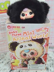 Official CurePlaneta Baby Three Mini Animal World Bibi Plushie Keychain