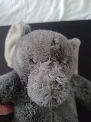 Elephant By Silver One 11” Gray Plush Stuffed Animal