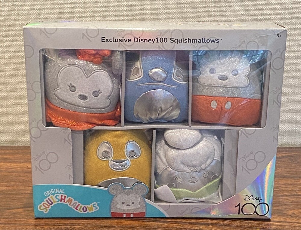Squishmallows 5″ Disney 100th Anniversary Limited Edition 5-Pack – READ