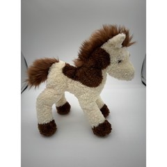 Douglas Cuddle Toy Horse Plush Brown White Paint Pinto Stuffed Animal 9 inch NWT