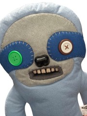 Fuggler Sickening Sloth Blue Plush 12″ Spin Master Funny Ugly Monster Teeth Rare