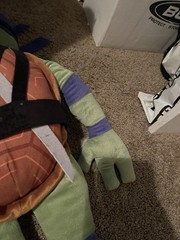 Large Teenage Mutant Ninja Turtles Mutant Mayhem Leonardo Plush Pillow Buddy.