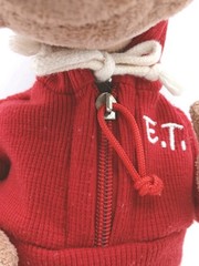 Vintage Universal Studios E.T. Plush 8” Red Hooded Sweatshirt Stuffed Toy
