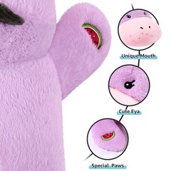 Onsoyours Original Weighted Hippo Stuffed Animals, 9.8″, Watermelon