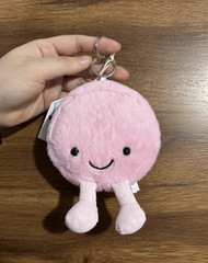 NWT Jellycat Amuseables Macaron Pink Plush Keychain Cute Bag Charm Fast Shipping