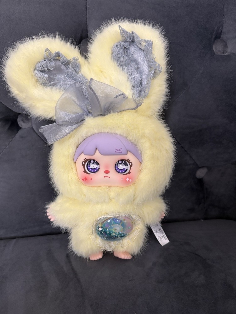 Mocici Sugar Rabbit Plush Pendant: Eggtart Puff Rabbit NEW, Open Bag, Card