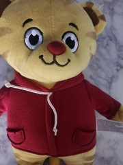 Daniel Tiger’s Neighborhood Yellow Tiger Plush Red Hoodie Shoes 6-14in Washable
