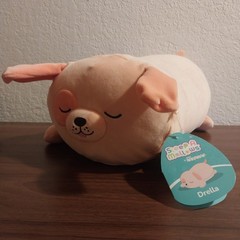 Squishmallows Sleepamallows Drella the Light Orange Puppy Dog 12″ NWT E2