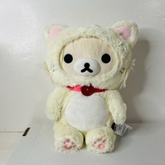 San-X Rilakkuma 14″ Plush Fluffy Cat Costume Stuffed Animal Toy Japan Kawaii