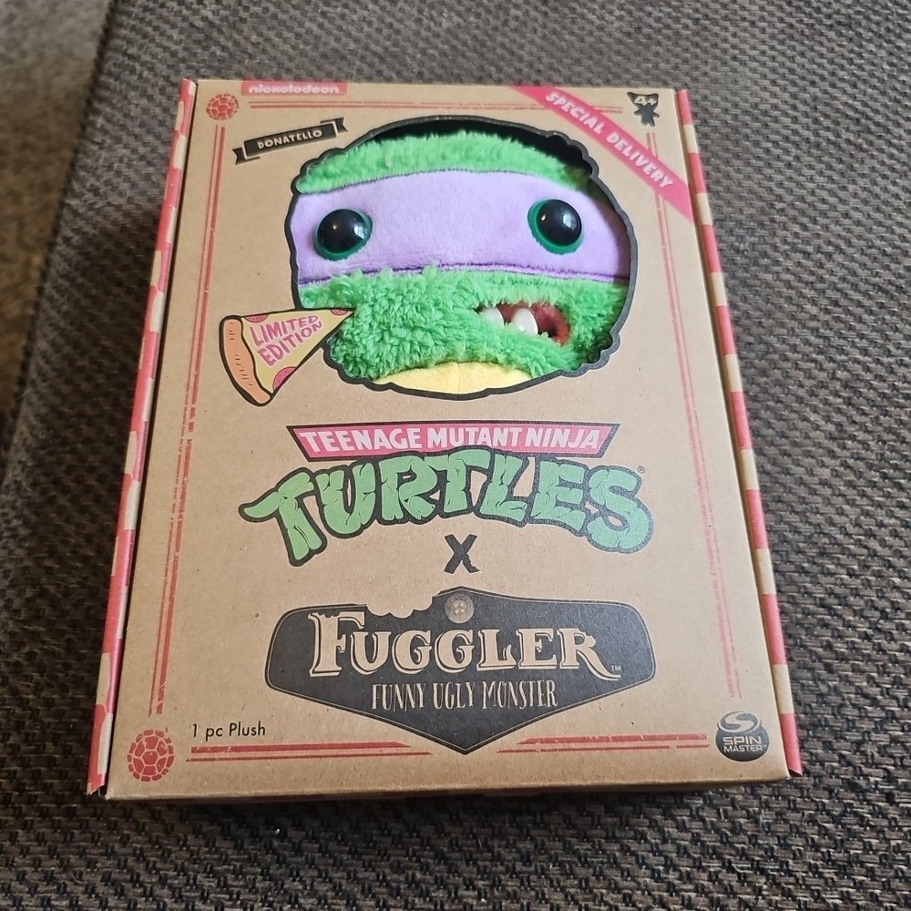 NEW LIMITED EDITION Fuggler Teenage Mutant Ninja Turtles Donatello Plush