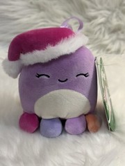 New 4 ” Inch Squishmallow Beula the Octopus Xmas Ornament S4 #447-6 SD02.08.23