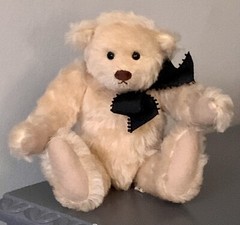Beautiful Rare Handmade Artist Cream White Antique Style Small Teddy Bear CUTE!