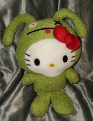 Sanrio Hello Kitty Ox Pretty UglyDoll Plush Toy 9” Green Monster~2013 Gund Brand