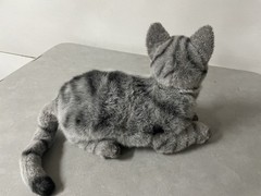 Dakin Plush Classique American Shorthair Gray Cat Vintage Stuffy Lifesize -MINT!