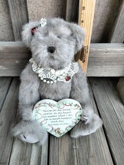 VTG Ellis Teddy Bear 12″ Handcrafted Plush Bear Music Box – Excellent!