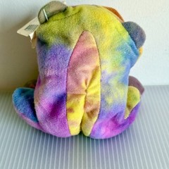 Kuddle Me Toys Plush Bud the FROG Tie Dye Beanpet Beanbag 5″ Stuffed Animal