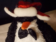 Gund Plush Penguin Warm Hat Black Bowtie 43009 10″ Tall Bow Tie