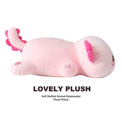 Cute Axolotl Plush, 19″ Soft Large Stuffed Animal Salamander Big Plush Pillow…