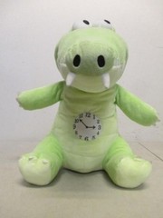 16″ DISNEY STORE TICK TOCK CROCODILE PETER PAN GREEN STUFFED ANIMAL PLUSH TOY