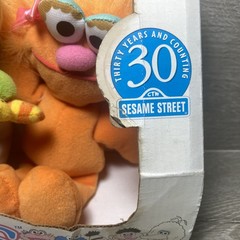 Sesame Street Beans 3 Pack Elmo Oscar Zoe Plush Jim Henson TYCO Vintage 1997 New