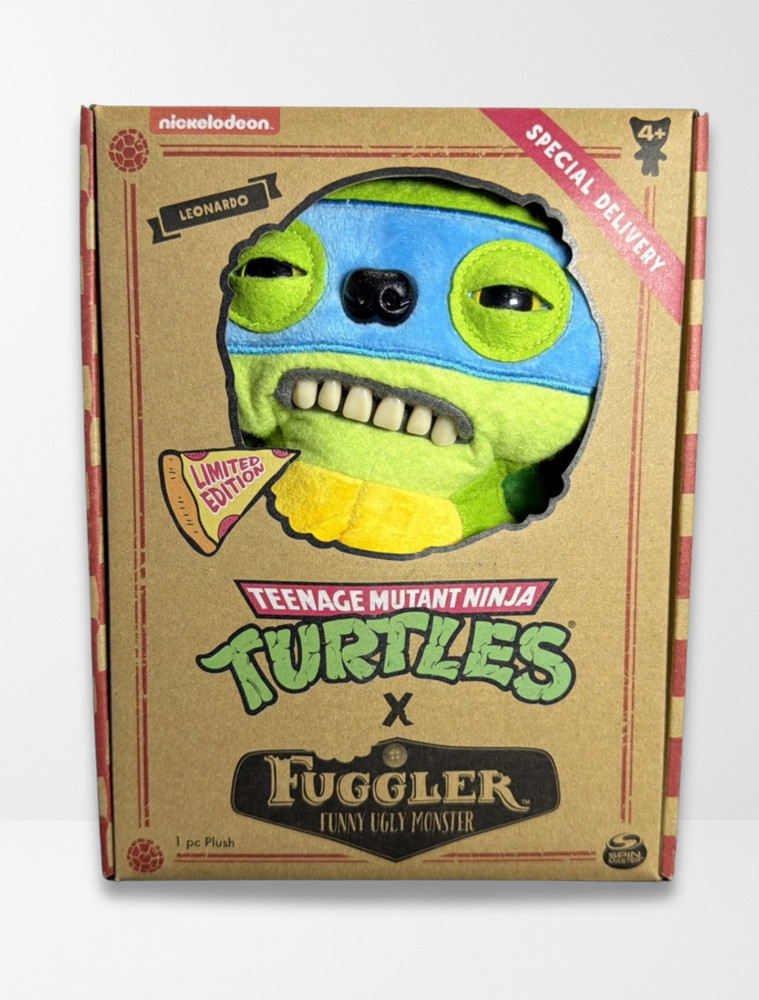 Fuggler Teenage Mutant Ninja Turtles Leonardo 9″ Plush TMNT Limited Edition NEW