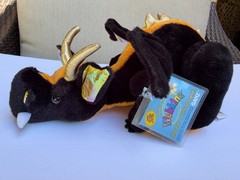 Webkinz Lava Dragon HM463 New With Sealed Unused Code Tag Retired Ganz Plush 9″