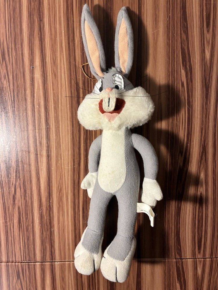 Vintage Bugs Bunny 1995 Ace Novelty Company Stuffed Animal W/ Poseable Ears 14”