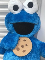 JUMBO SIZE Sesame Street 38″ Cookie Monster Classic Plush/ Awesome Condition!