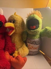 SESAME STREET Plush Elmo, Big Bird, Cookie Monster, Oscar Kohls Cares Lot