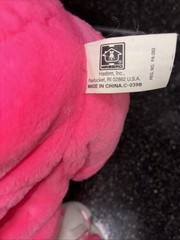 1993 Hasbro Bunny Surprise Neon Hot Pink Plush 2 Baby Babies Bunnies Bright Pink