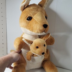 Steven Smith Kangaroo Baby Joey Jumbo Plush 20″ Stuffed Animal Hopper Australia