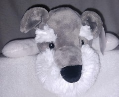 Holiday Time Eco Friendly Schnauzer Dog Plush 16″L New