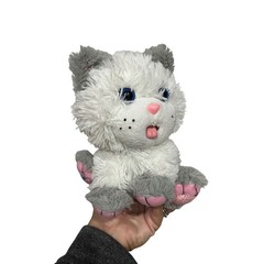 Cabbage Patch Kids Adoptimals Kitten Plush White Grey Blue Eyes Xavier Roberts