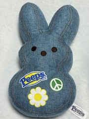 Peeps Bunny Plush Stuffed Animal Denim Small 6-14 in Recommended Age 3-11 Years