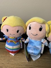 Hallmark Itty Bittys Plush Lot Of 6 Elsa, Rainbow Brite, Cinderella Etc