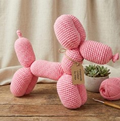 Handmade Stuffed Animals Crochet balloon dog your choice color