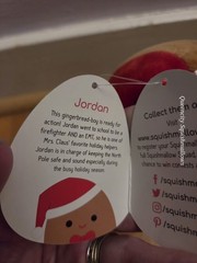 Original Squishmallows 3.5″ Jordan The Gingerbread Boy Plush Clip On Keychain