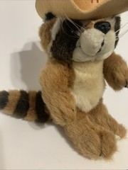Vintage 1992 Ranger Rick 10” Plush Racoon Toy National Wildlife Foundation